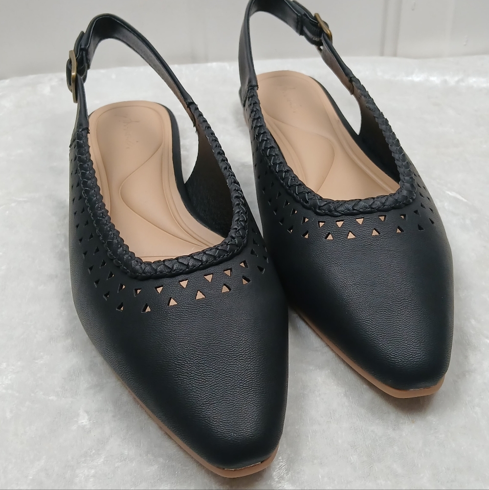 Arromic Women's Flats Pointed Toe Slingback Comfortable Slip-On Shoe